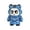 mechanical-Blue, variant on Panda Dolls Keychain With Face Changing Sturdy Panda Face Changing Keychain Pendant Accessory Adds Fun To Everyday Items