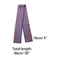 thumbnail image 2 of INSPIRE CHIC Silky Skinny Scarves Ribbon Heart Print Long Hairband Handbag Wrap Purple 96x10cm/38x4", 2 of 5