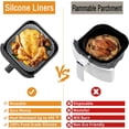 thumbnail image 3 of 2Pack  Air Fryer Liners for  Pot Vortex Plus 4QT? 4 QT, 7.8inch Square Air Fryer Basket Liners  for 4-5QT,Dishwasher Safe, Paper Replacement Accessories, 3 of 6