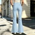 thumbnail image 2 of JAJAHO Girls Flare Leggings Slim Fit Bell Bottoms Stretchy School Uniform Pants, Sizes 5-16Y, 2 of 4