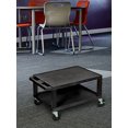 thumbnail image 3 of Luxor WT16E Tuffy Black 2 Shelf AV Cart, 3 of 4