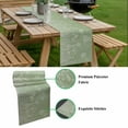 thumbnail image 5 of Sage Green Wildflowers Table Runner - 72 Inch Long, Kitchen Dining Table Runner Dresser Scarves, Modern Floral Butterfly Plant Farmhouse Decor for Coffee Tables Wedding Party Banquet, 5 of 8