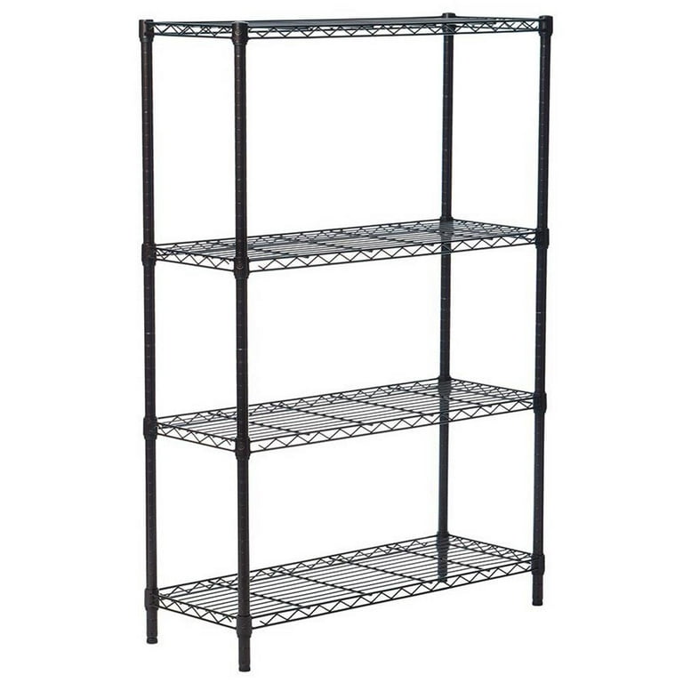 Ktaxon Free-Standing 5-Shelf Metal Wire Shelving Storage Rack 21''D x 11''W  x 59''H, Black