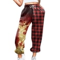 thumbnail image 1 of Pantalones deportivos mujer Gibobby Pantalones de chándal con Estampado navideño Rojo XL, 1 of 5
