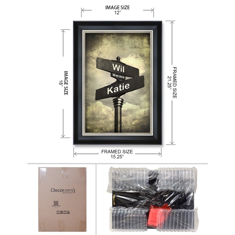  Personalized Street Sign Print - Lovers crossroads