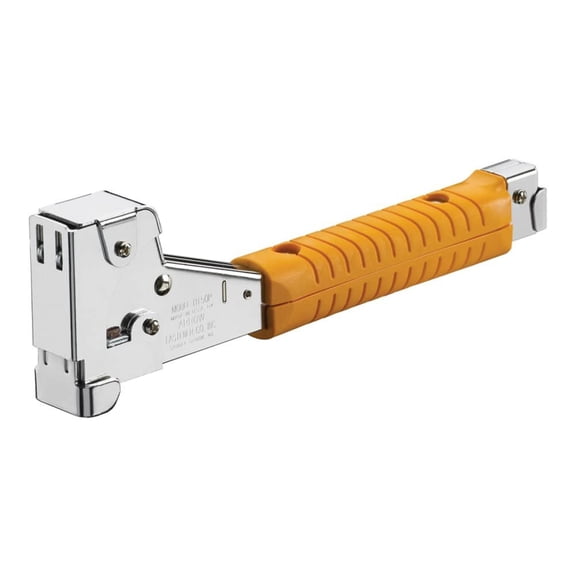 Thompson's Water Seal Arrow HT50 Heavy Duty Hammer Tacker, Chromed-Steel Manual Stapler with Sure-Grip Handle, Dual-Capacity Rear-Load Magazine, Fits 5/16, 3/8", or 1/2" Staples