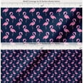 thumbnail image 2 of Soimoi Blue Cotton Cambric Fabric Flamingo Bird Print Fabric by the Yard 56 Inch Wide, 2 of 7