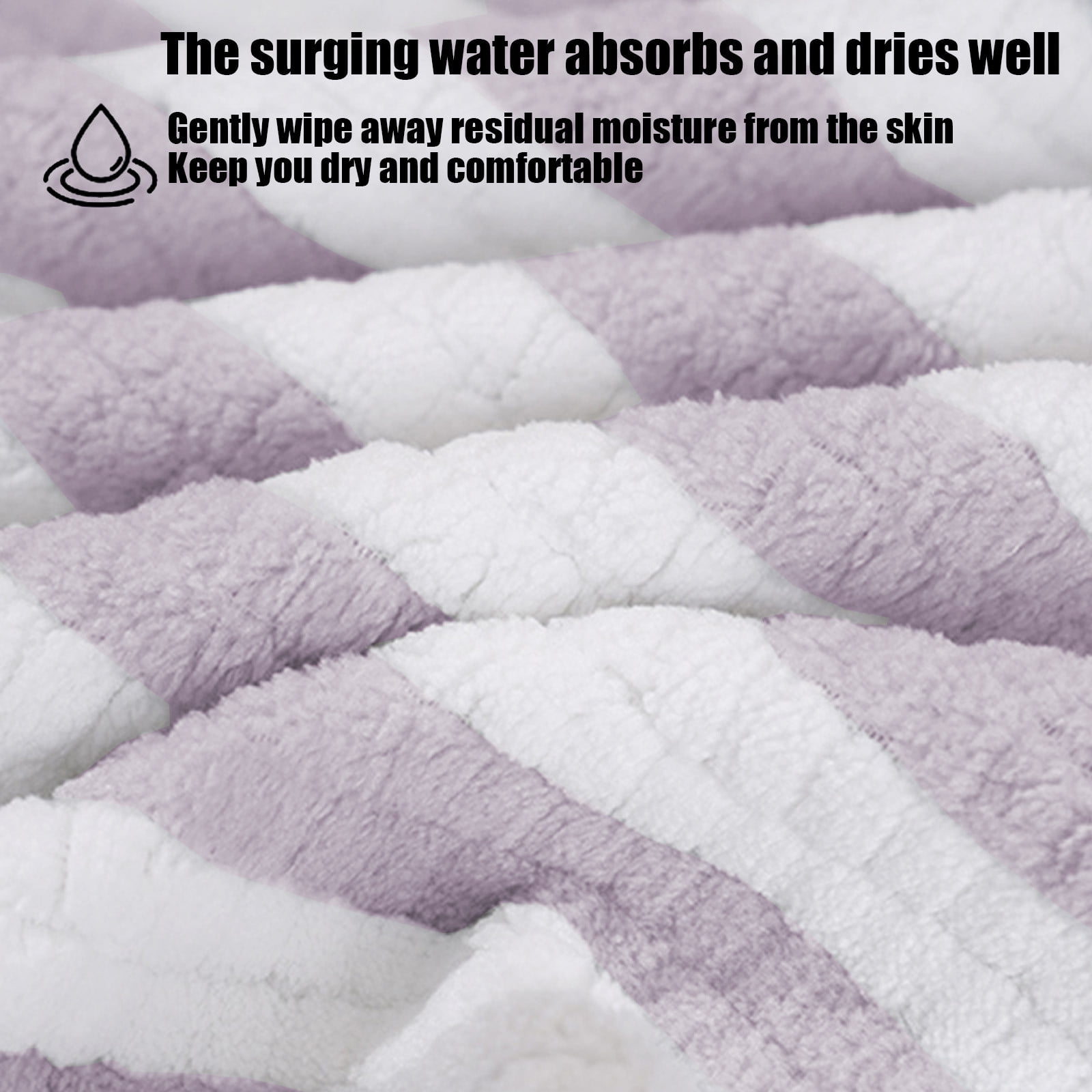 Face Towels Set Soft Absorbent Quick Dry Stripe Washcloth Plush Durable Gentle Skin Friendly, High Absorbency Easy Care Multipurpose, for Bathroom Home Travel Gym Spa for Adults Women Men