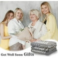 thumbnail image 2 of Get Well Soon Gifts, Hug Blanket, Inspirational Gifts for Her Him, Cancer Care Gifts for Women or Men, Encouragement Healing/After Surgery/Thinking of You Gifts 60"x50"…, 2 of 5