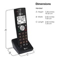 thumbnail image 4 of AT&T CL DECT 6.0 2-Handset Cordless Phone for Home with Answering Machine, Blocking, Caller ID Announcer, Intercom and Long Range, Black & Wood Grain Finish Black/Wood Grain Finish 2 Handsets Phone, 4 of 16