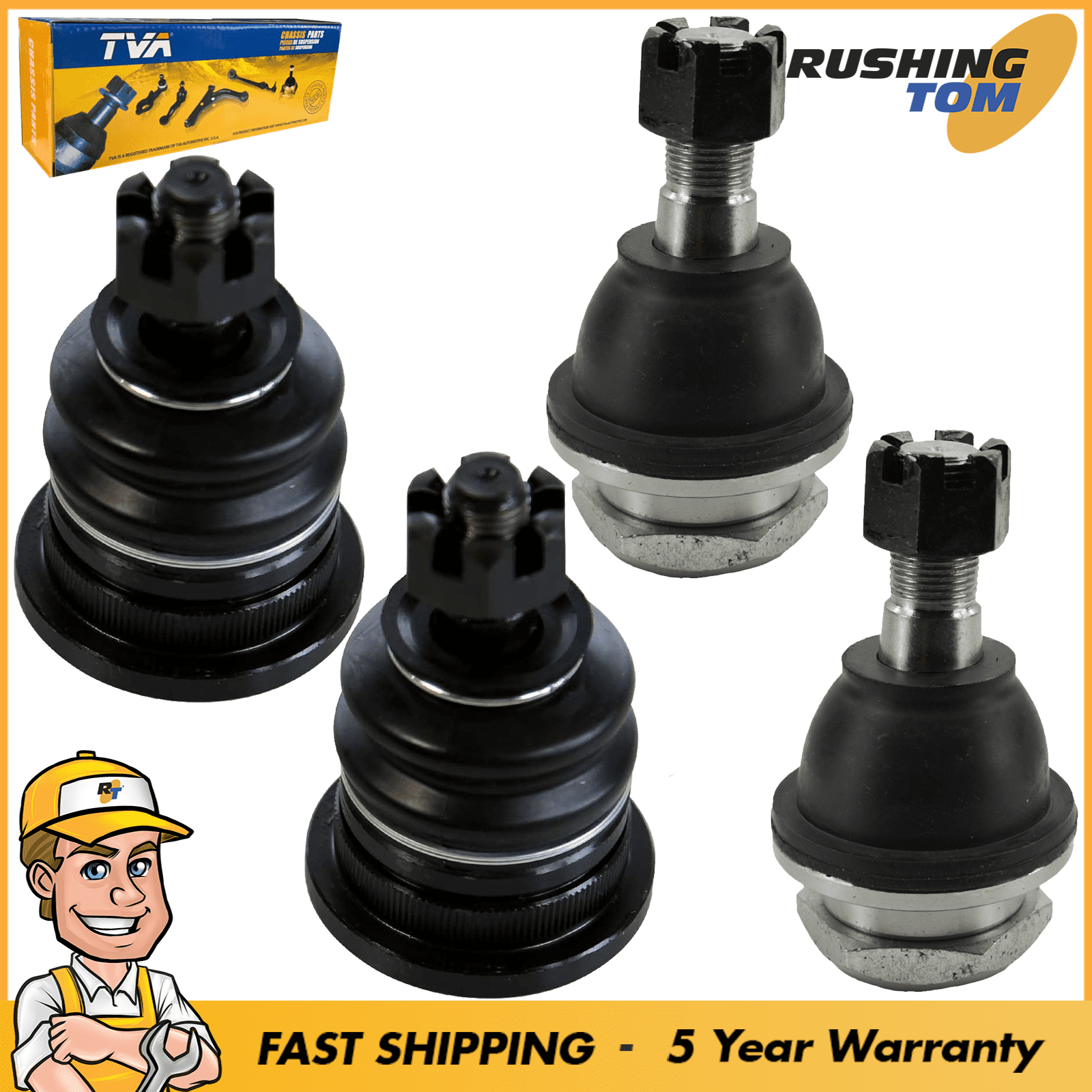 Front Upper & Lower Ball Joint Kit for Nissan Xterra Frontier Truck Kit