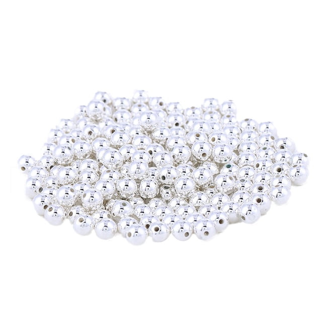 Toystoory Cuentas espaciadoras de 200 piezas, mano de obra electrochapada, bola suelta de 6mm, accesorios de bricolaje, suministros de artesanía, Type3 NO3 Toystoory HA060869-09