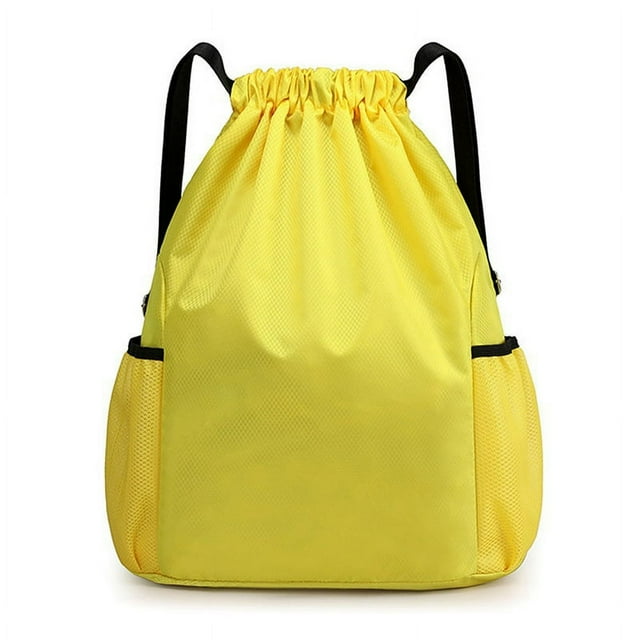 Men/Women Waterproof Nylon Backpack Travel Bag With Drawstring Large Capacity Sports Bag Fitness