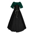 thumbnail image 6 of Midevil/Renaissance Costume Women,Womens Renaissance Costumes Medieval Irish Traditional Plus Size Dresses Ruffle Over Dress Corset Retro Cosplay Gown, 6 of 6