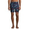 George Men's and Big Men's 6" Patriotic Pineapple Swim Trunks, up to Size 3XL