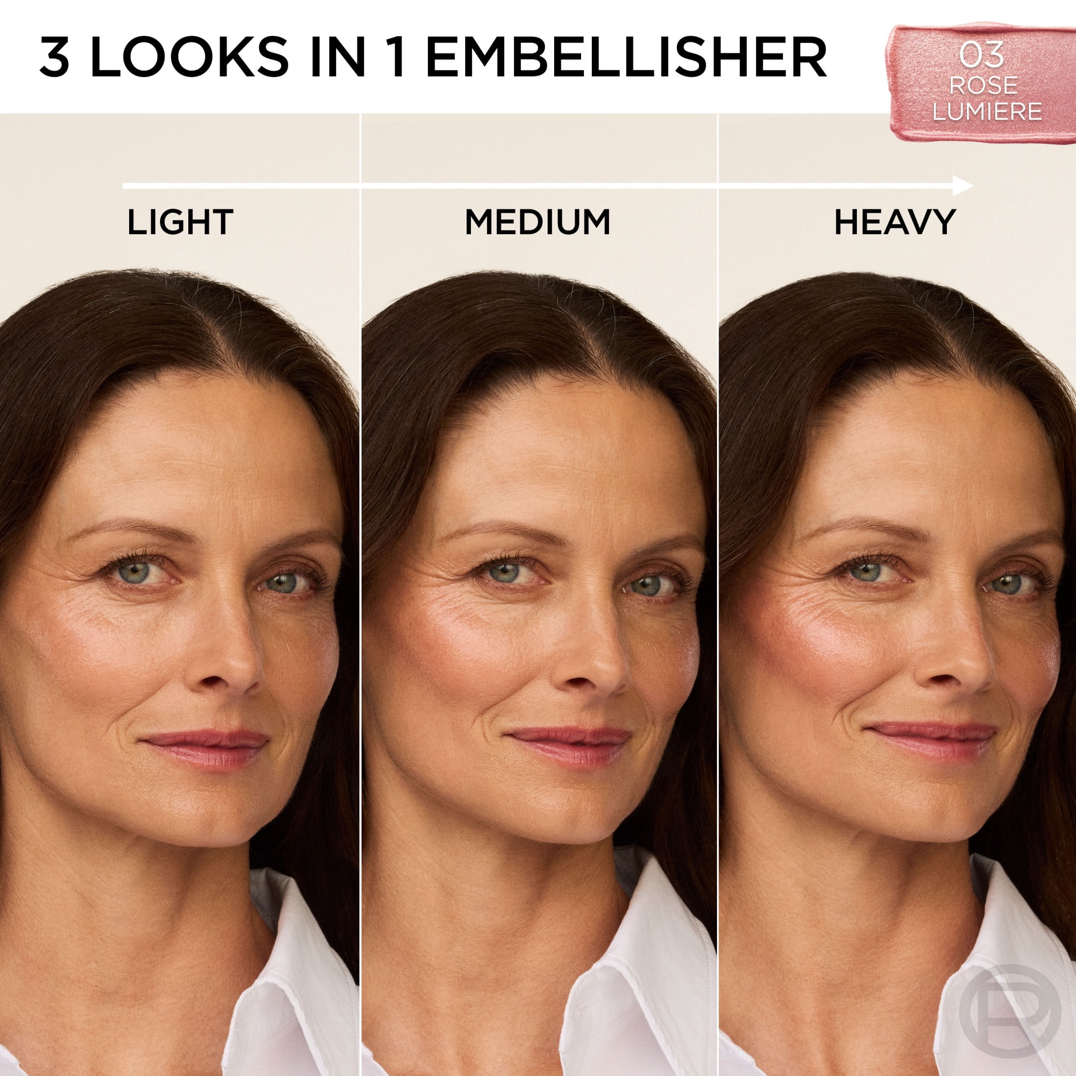 L'Oreal Paris True Match Hyaluron Tinted Cream Balm, Hydrating Blush and Highlight, Cherry Intense