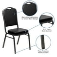thumbnail image 2 of Flash Furniture Hercules Series Crown Back Stacking Banquet Chair in Black Vinyl, 2 of 9