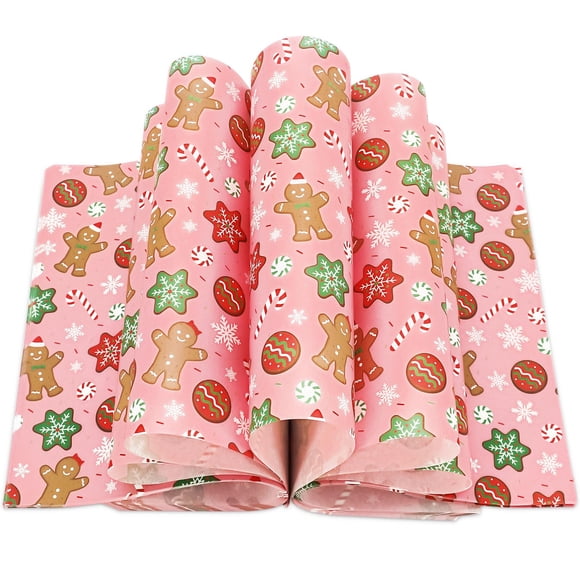 Jartena de papel encerado AMCS Christmas, 150 unidades, rosa, 25 x 21 cm
