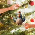 thumbnail image 4 of Christmas Rooster Ornaments Hanging Chicken Decorations Cute Christmas Tree Ornaments for Home Office Party, 4 of 7