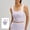 Purple, variant on Floleo Women Square Neck Longline Sports Bra, Wide Strap Seamless Workout Tank, Removable Pads Yoga Top, High Elasticity Slim-Fit Breathable Activewear Underwear (Beige,XL)