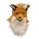 thumbnail image 2 of Máscara de de peluche, máscara de cabeza completa de animal realista, disfraz de Halloween para fiesta, cosplay, decoración navideña Amarillo, 2 of 8