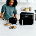 thumbnail image 5 of Restored Ninja, Air Fryer, Foodi 6-in-1 XL 2-Basket, with DualZone Technology, 1700 Watts, Non-Stick, Black, 5 of 6