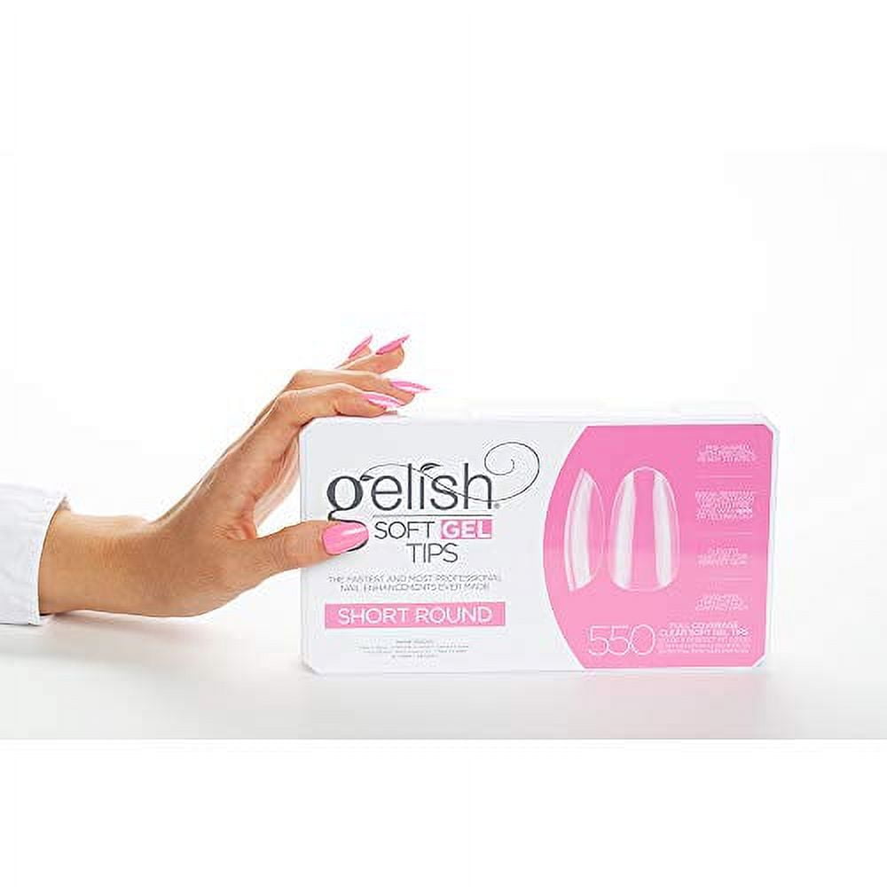 Gelish Soft Gel Nail Tips, 550 Count - Short Round
