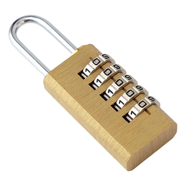 Sturdy Solid Brass Combination Padlock with Dials Code Hardened Steel Shackles for Cut Resistance Safeguarding