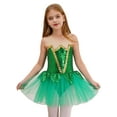thumbnail image 1 of Runhomal Filles Costume Vert Elf Fête de Noël Vert Elf Robe de Fée Cosplay Paillettes Robe de Danse Ballet Vert 14, 1 of 7