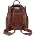 thumbnail image 3 of LinYooLi Fashion Backpack for Women Genuine Leather Handbag Flap Shoulder Bag Large Capacity Satchel Purse, 3 of 7