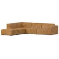 thumbnail image 6 of Rex Left Corner Sectional Modular Sofa with Ottoman in Genuine Leather, 6 of 10