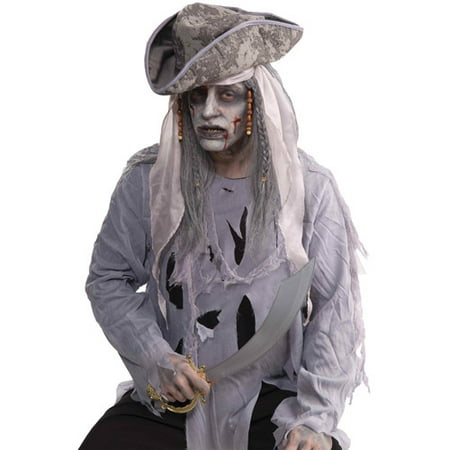 Zombie Pirate Wig Adult Halloween Accessory