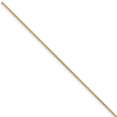 thumbnail image 1 of 14k Yellow Gold 9 Inch .95mm Box Anklet Ankle Bracelet Chain, 1 of 8