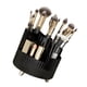 thumbnail image 4 of Porta brochas de maquillaje giratorio de 360 grados, vaso de almacenamiento para cosméticos, pequeño perfume, lápiz labial, elegante, negro, 4 of 6