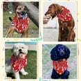 thumbnail image 4 of 1 Pc Let's Party Printed Dog Bandana Colorful Balloon Ribbons Birthday Celebration Puppy Scarf Kerchief Cotton Decorative Pet Bandana Pet Accessories for Pet Dog Lovers 30.7x21.6inch, 4 of 6