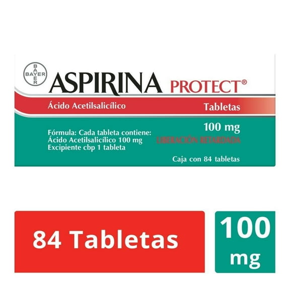 Aspirina Protect Ácido acetilsalicílico 100 mg 84 tabletas