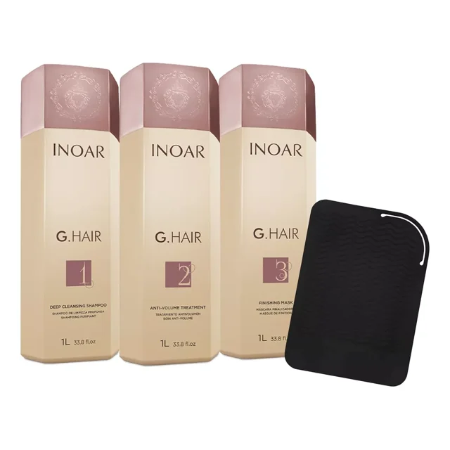 Inoar Keratina Ghair Queratina Alaciadora Tratamiento 1L + Tapete Termico Para Plancha
