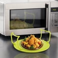 thumbnail image 1 of Microwave Oven Steaming Rack, Multifunctional Plastic Heating Layered Cooking Tray, Foldable Tripod, Easy to Clean, Blue, 1 of 8