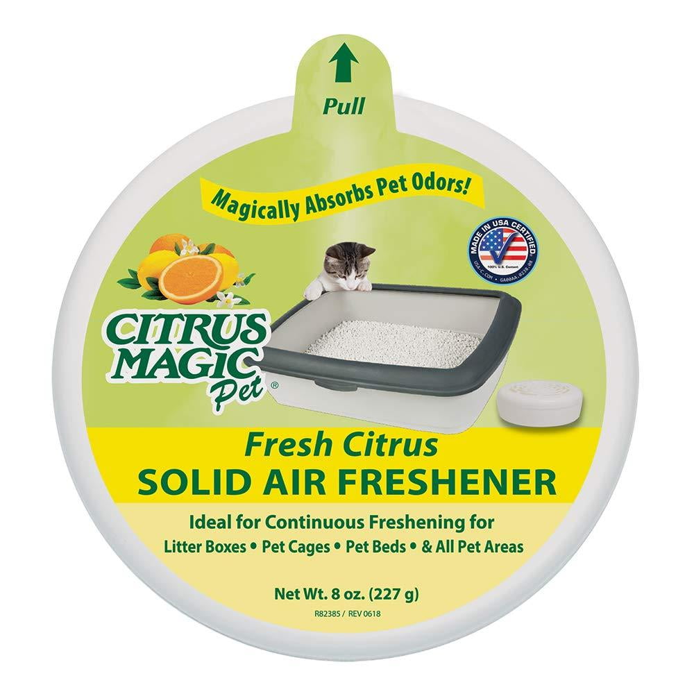 Pet Odor Absorbing Solid Air Freshener Fresh Citrus, 8Ounce, Long