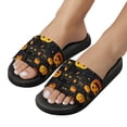 thumbnail image 5 of GZHJMY Stylish Slides for Women Men, Halloween Evil Pumpkin Soft Flexible Slip-on Sandals Slippers, 5 of 7