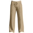 thumbnail image 5 of Yaoyar Men's Casual Linen Pants Elastic Waist Drawstring Yoga Beach Pants Lightweight Loose Fit Trousers with Pockets, 5 of 5
