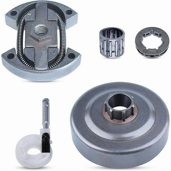 .325"-7 Clutch Drum Rim Sprocket Kit, Replacement for Husqvarna 50 51 55 154 254 Chainsaws, Replaces 501455403 503088702, Durable Power Transmission Part