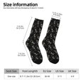 thumbnail image 2 of Lukts Happy Skeletons Dancing Pattern Womens Crew Soft Moisture-wicking Socks,Moisture Control Crew Socks,Mid Calf Socks, 2 of 6
