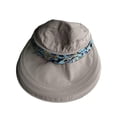 thumbnail image 3 of Sombrero de sol para mujer, sombrero de pesca de verano, sombrero de playa plegable moderno para viajes al aire libre Caqui, 3 of 9