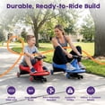 thumbnail image 6 of Hurtle Swing Ride On Car, Wiggle Car Toy for Kids, No Pedals, Batteries or Gears, Safe Toddler Ride On Toy with Twist & Go Motion, for Indoor & Outdoor Use, Suitable for Kids Above 2 Years, Red, 6 of 6