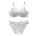 thumbnail image 4 of Soutien-gorge à Bretelles en Dentelle Grande Taille sous-Vêtements Effet Rassemblement Ensemble de Soutiens-Gorge Rouges pour l'Année de la Vie Ensembles de Soutiens-Gorge pour Femmes Ensembles de Soutiens-Gorge pour Femmes Culottes Ouvertes Ensembles de Soutiens-Gorge pour Femmes Grande Taille Jeu de Rôle Blanc 85B, 4 of 4