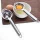 thumbnail image 1 of Separador de huevos, práctico utensilio de cocina con cuchilla de acero inoxidable, compacto y portátil para separar rápidamente la yema y la clara del huevo, apto para lavavajillas, tono plateado, 1, 1 of 8