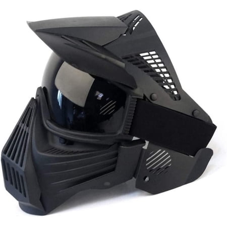 Tactical Mask Airsoft Masks for BB Hunting CS Game Full Face Gear Iact Resistant with Goggles Motocross Skiing Outdoor Activities