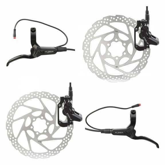 Clarks SYNC-4E Hydraulic Brake Pair Post/IS Mount 180/160mm Mineral Oil
