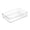 Clear, variant on Large Clear Drawer Organizer Set of 1 - 11.7x7.8 Inch Plastic Storage Trays for Kitchen Utensils, Makeup, Office Supplies & Bathroom Organization